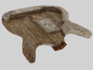 Vecchia chitarra distrutta rotta Modello 3D