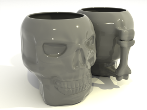 Skull mug 3D Model