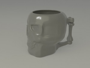 Skull mug 3D Model