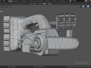 Electric Chainsaw Modelo 3D