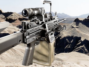 RPL - 20 Kalashnikov rifle 5-45 mm 3D Model