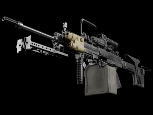 RPL - 20 Kalashnikov rifle 5-45 mm 3D Model