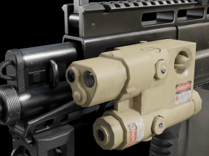 RPL - 20 Kalashnikov rifle 5-45 mm 3D Model