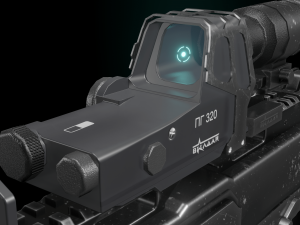 RPL - 20 Kalashnikov rifle 5-45 mm 3D Model
