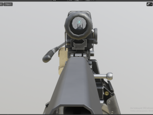 RPL - 20 Kalashnikov rifle 5-45 mm 3D Model
