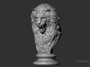 Lion Model Cetak 3D
