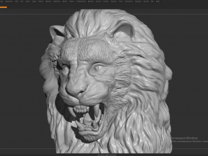 Lion Model Cetak 3D
