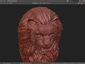 Lion Model Cetak 3D