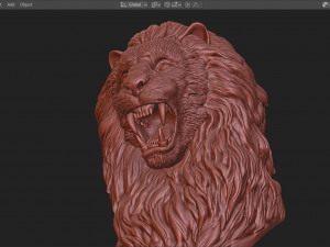 Lion Model Cetak 3D