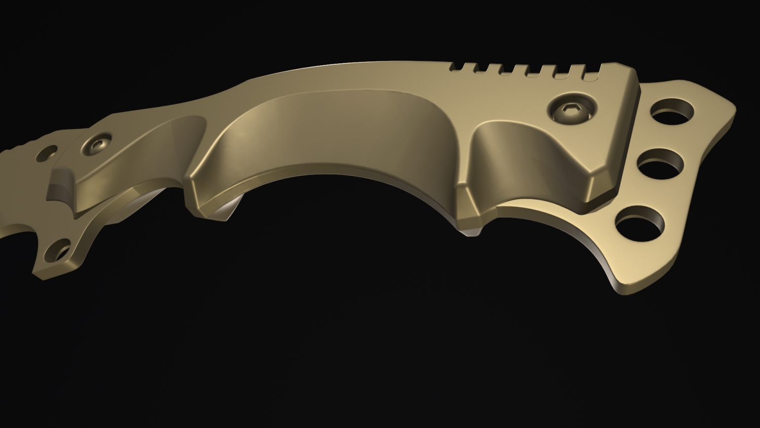 krausers knife 3D Model in Melee 3DExport