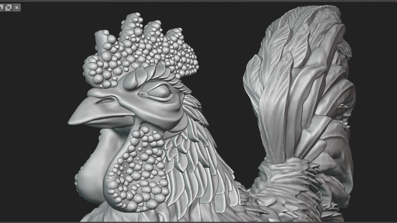 Rooster 3Dプリントモデル .c4d .max .obj .3ds .fbx .stl .blend 