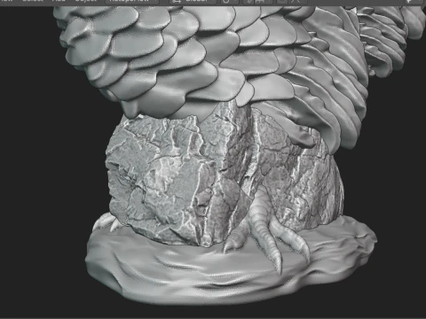 Rooster 3D Print Model