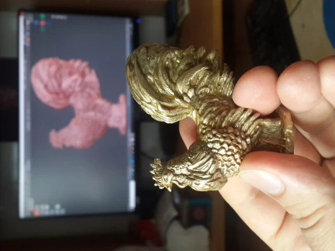 Rooster 3D Print Model