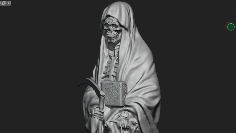 Santa Muerte Modelo de Impressão 3D .c4d .max .obj .3ds .fbx .stl .blend 