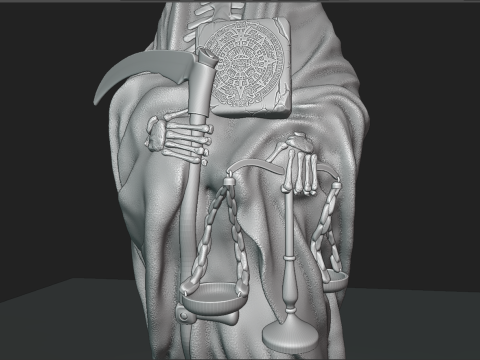 Santa Muerte Modelo de Impressão 3D