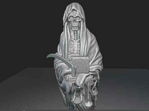 Santa Muerte Modelo de Impressão 3D