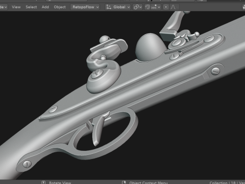 Pirate pistol Model 3D