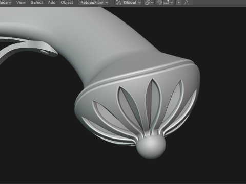 Pirate pistol Model 3D