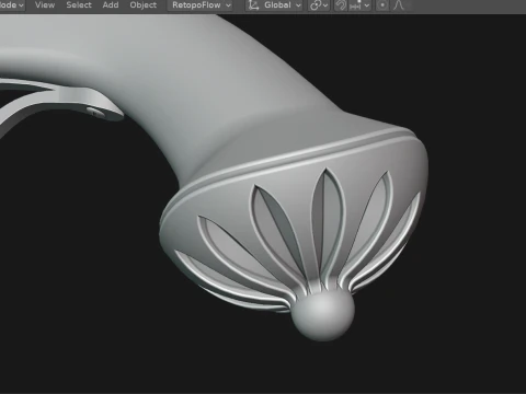 Pistola pirata Modelo 3D