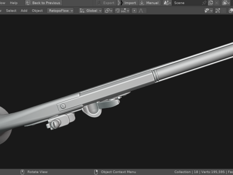 Pirate pistol Model 3D