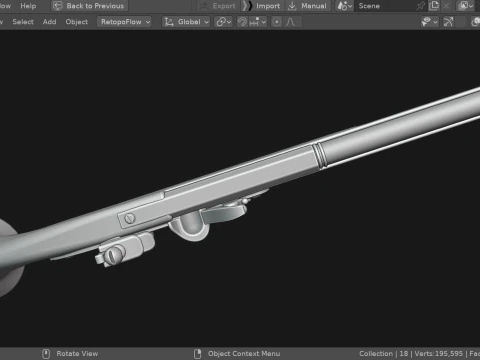 Pistola pirata Modelo 3D