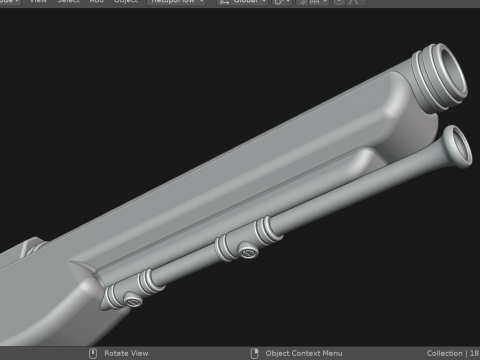 Pirate pistol Model 3D
