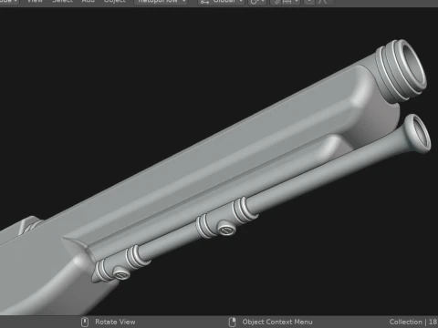 Pistola pirata Modelo 3D
