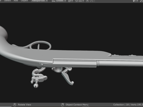 Pirate pistol Model 3D