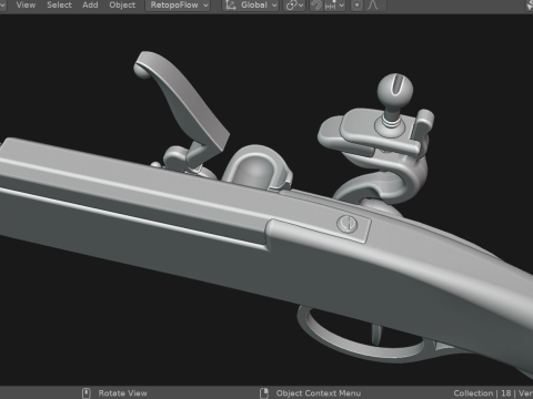 Pirate pistol Model 3D