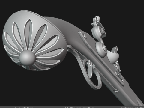 Pirate pistol Model 3D