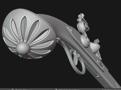 Pistola pirata Modelo 3D