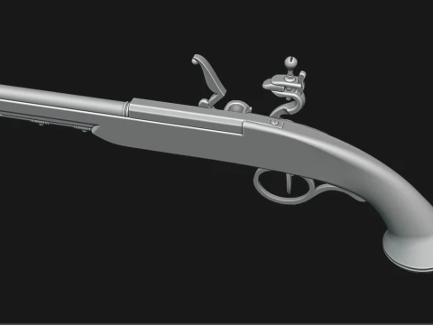 Pistola pirata Modelo 3D
