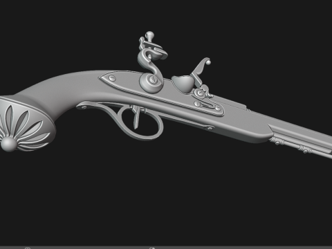 Pirate pistol Model 3D