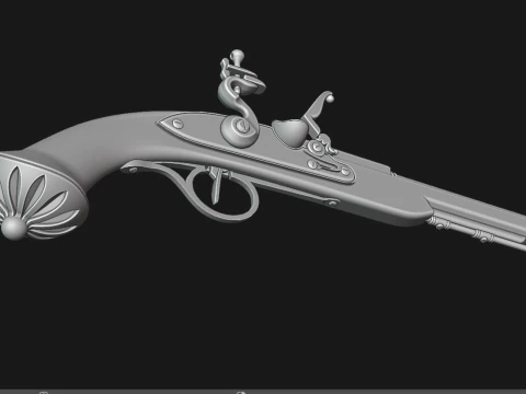 Pistola pirata Modelo 3D