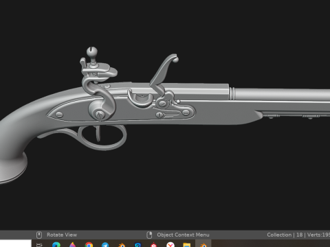 Pirate pistol Model 3D