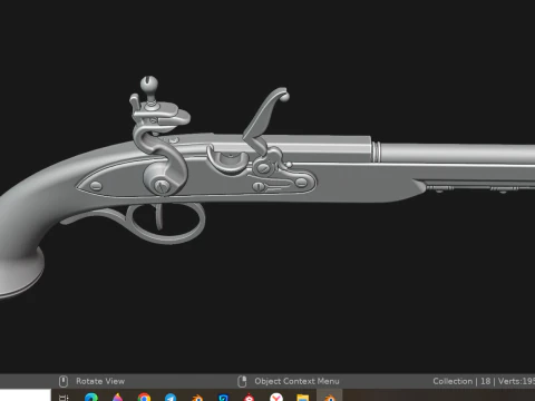 Pistola pirata Modelo 3D