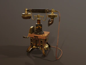 Gioco PBR per telefono retr&ograve; pronto low poly Modello 3D