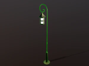 Lantern outdoor PBR low poly game ready 3D Model