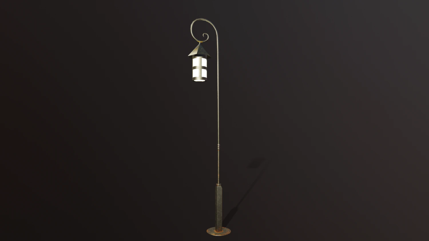 Lantern outdoor PBR low poly game ready 3D Model .c4d .max .obj .3ds .fbx .stl .blend