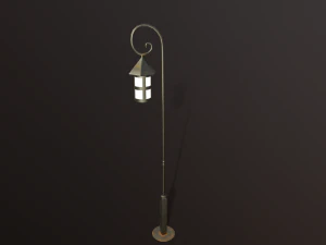 Lantern outdoor PBR low poly game ready 3D Model