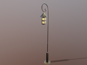 Lantern outdoor PBR low poly game ready 3D 模型