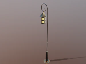 Lantern outdoor PBR low poly game ready 3D Model