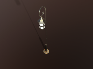 Lantern outdoor PBR low poly game ready 3D 模型