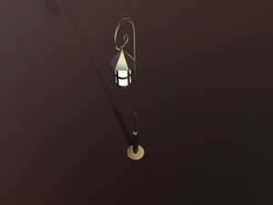 Lantern outdoor PBR low poly game ready 3D Model