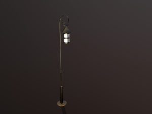 Lantern outdoor PBR low poly game ready 3D 模型