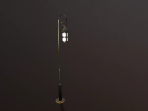 Lantern outdoor PBR low poly game ready 3D Model