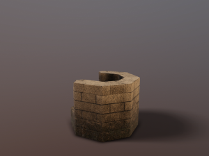 Outdoor braizer oven BBQ low poly Model 3D