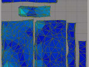 Stone wall and column low poly Model 3D