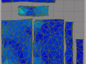 Stone wall and column low poly 3D Model