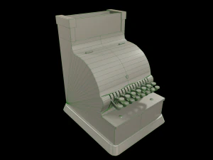 Vintage cash register 3D Model